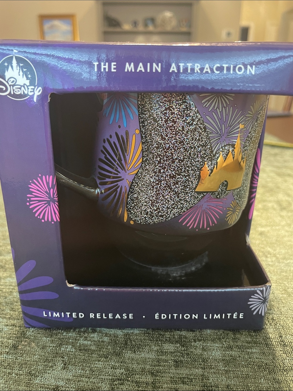 Disney Glitter Castle Mug.  The Main Attraction Series, number 12/12.